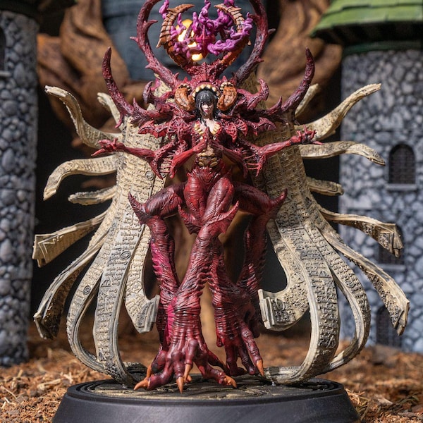 Unholy Monster RPG Model w/ Base | 32mm and 75mm scale options | D&D Tabletop Miniature | *New Resin Formula