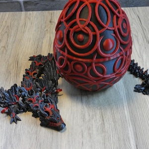 Articulated Lunar Dragon | 3D Printed | Many Color Options! | Dragon Toy | Great Gift for Kids | Desk Sensory Toy | Bookshelf Decor