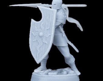 Frontline Soldier with Spear and Shield RPG Model w/ base | 32mm and 75mm scale options | D&D Tabletop Miniature