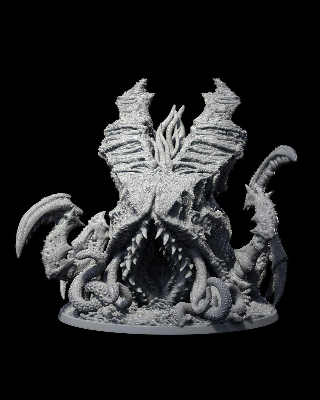 Kraken Sea Monster com Tentáculos | Escala de 32 mm | Miniatura de Mesa D&D