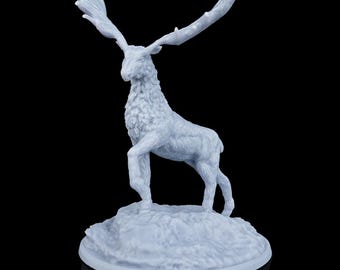 Great Deer RPG Model w/ base | 32mm and 75mm scale options | D&D Tabletop Miniature