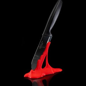 Bloody Kitchen Knife Holder | Halloween Decor | Creepy Gift