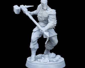 Executioner with Warhammer RPG Model w/ base | 32mm and 75mm scale options | D&D Tabletop Miniature