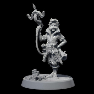 Halfling RPG Model w/ base | 32mm and 75mm scale options | D&D Tabletop Miniature