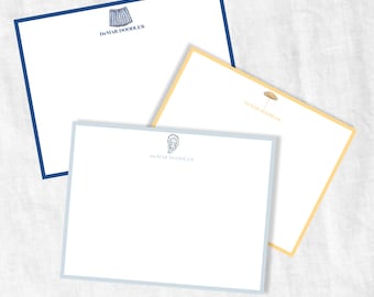 Customizable Beach Notecard Set: Ocean Stationery