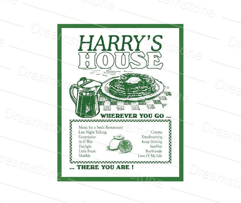 Harry's House Png Harry's House Tracklist 2022 Png Etsy Australia