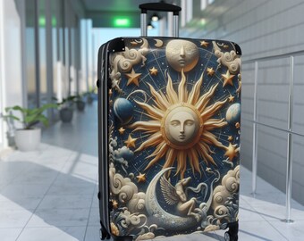 Morning Moon and Stars Suitcase