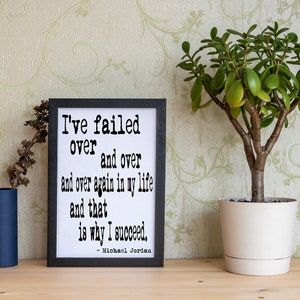 Michael Jordan I&#39;ve Failed quote