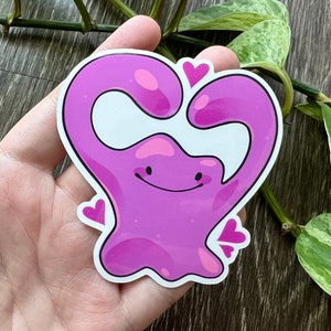 Ditto Heart Vinyl Sticker / Glossy Waterproof