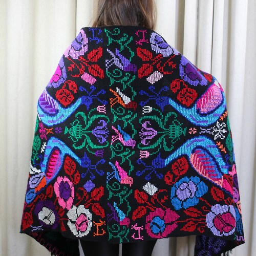 Woven online | Hand-embroidered rebozo