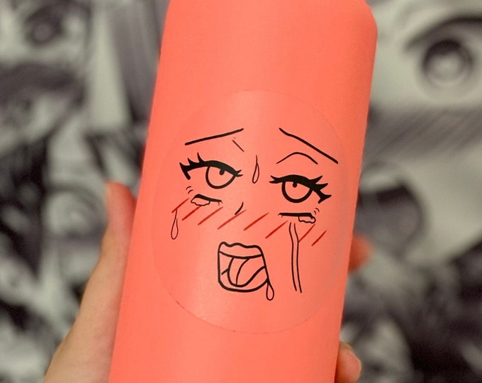 Ahegao Face Sticker - Etsy