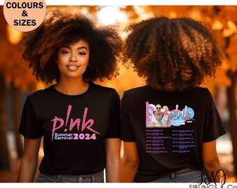 Pink Australian tour, Music tour 2024, Pink on tour shirt, Pink shirt, Pink lovers shirt, Pink tour shirt, Pink singer summer carnival