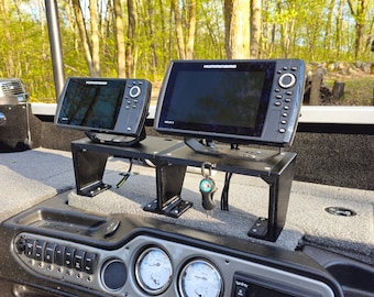 Custom Dual Graph Stand | Heavy Duty Fish Finder Mount