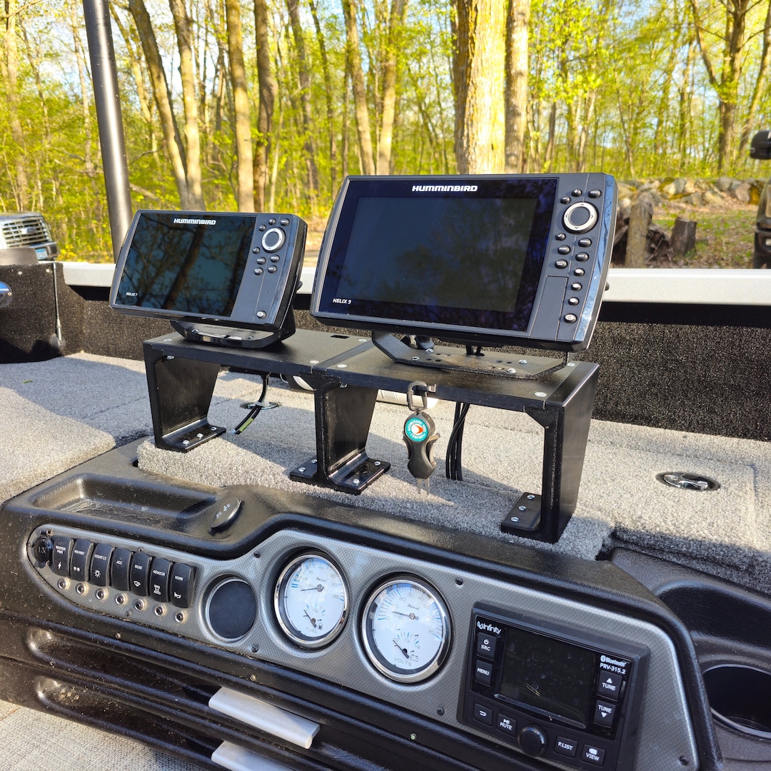 Custom Dual Graph Stand Heavy Duty Fish Finder Mount Etsy