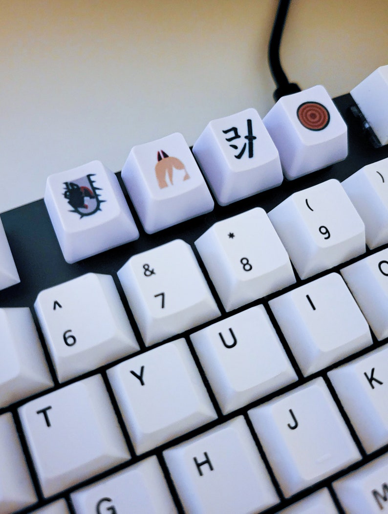 Chainsaw Man Anime Keycaps PBT Dye-sub Keycaps for - Etsy