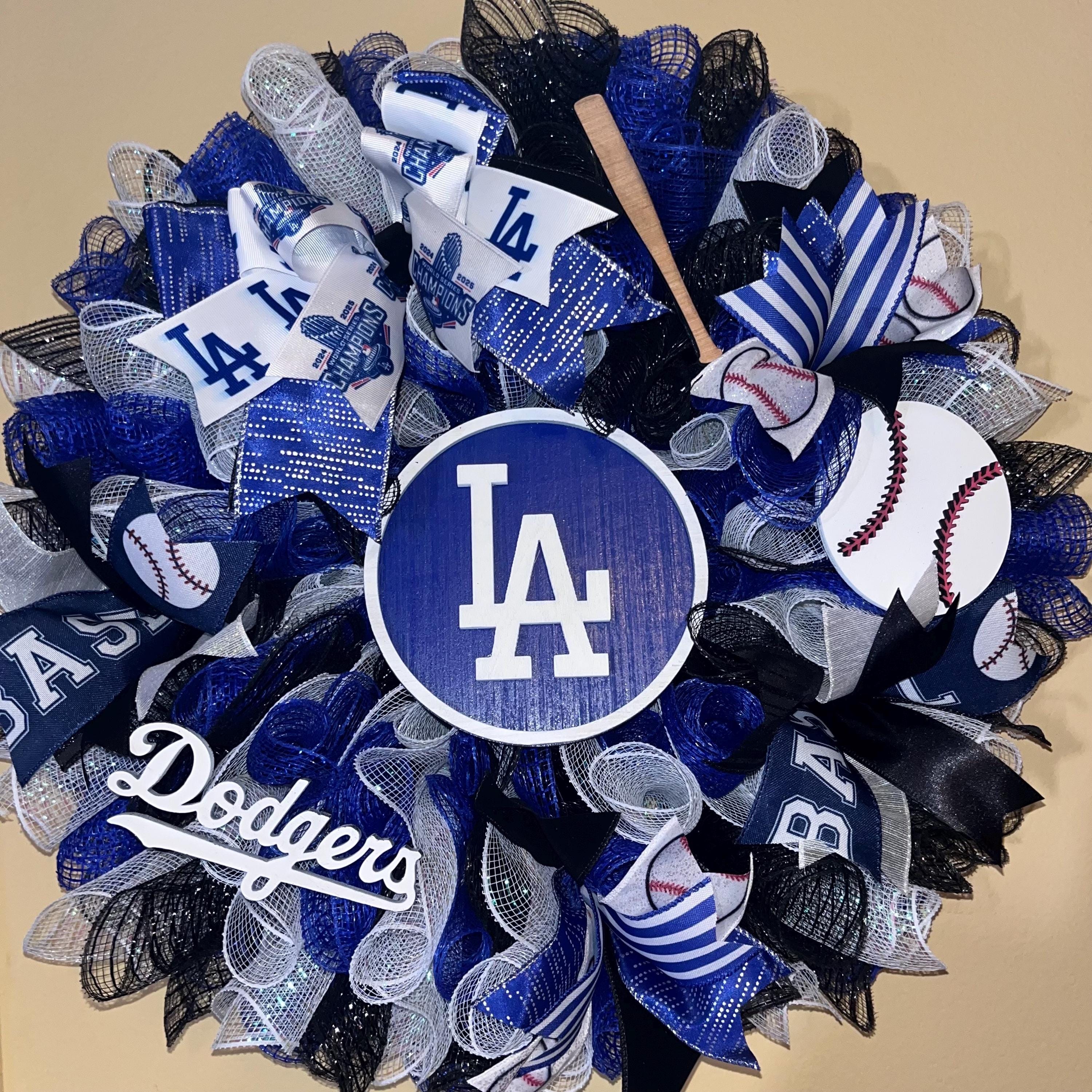 Los Angeles Dodgers Wreath - Etsy