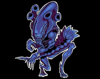Sticker ami xénomorphe