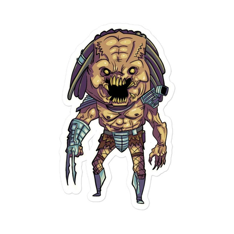 Angry Predator Sticker - Etsy