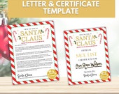 Letter from Santa, Secret Santa ideas, Santa letters, Nice List Certificate, Christmas Eve box, North Pole Letter, Printable Letter