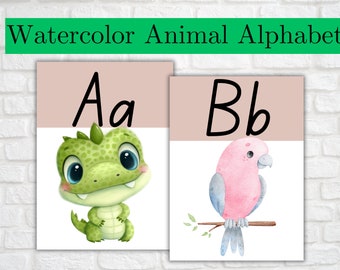 Classroom Decor Elementary | ABC Posters | Animal Alphabet Poster | ABC ...