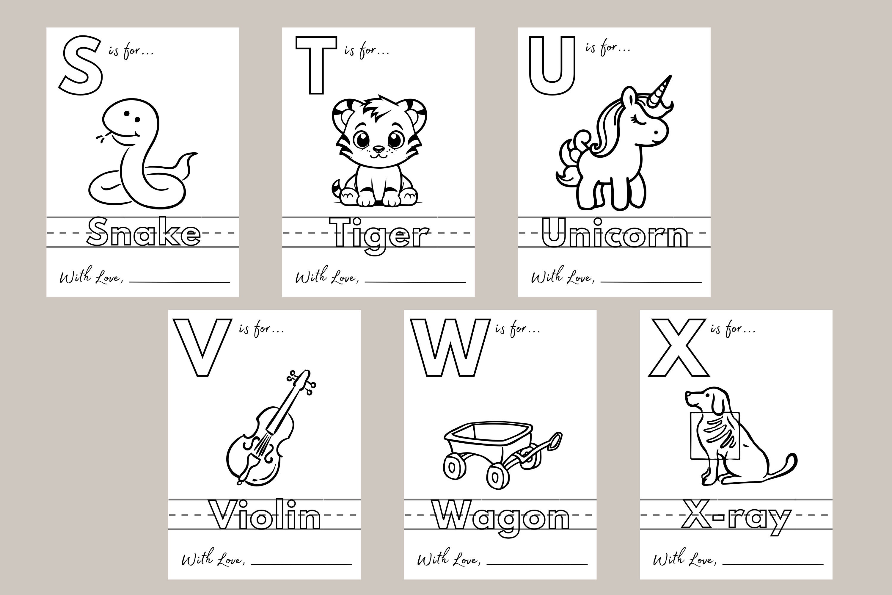 Baby Shower Alphabet Book Alphabet Coloring Page Printable Alphabet