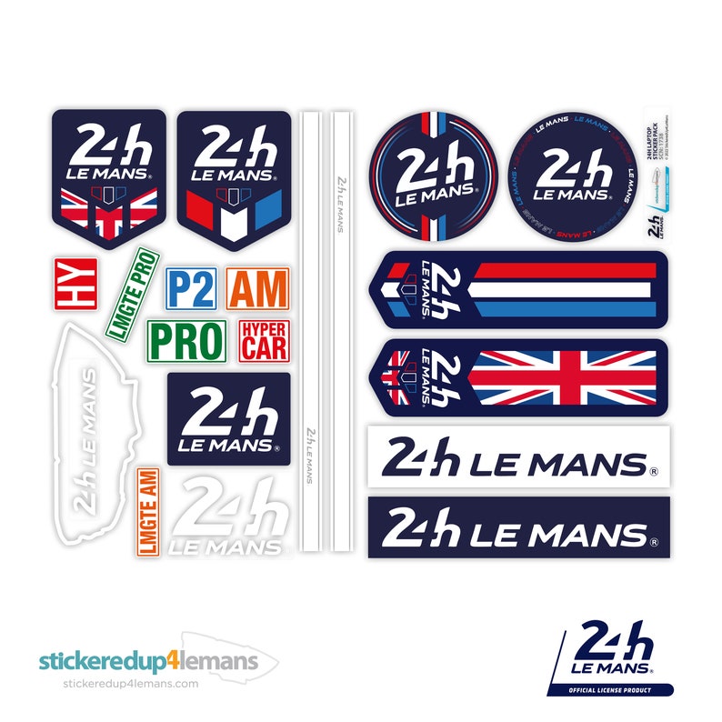 Official Le Mans Laptop Sticker Pack Official 24h Le Mans World Endurance Championship ACO Official Product image 7