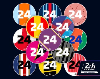 Iconic Liveries '24' 400mm Diameter Door Racing Numbers (Pair)