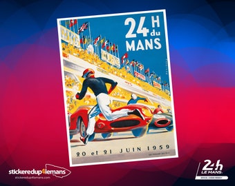 Official Le Mans 24h Poster Stickers | Official 24h Le Mans | World Endurance Championship | ACO Official Product