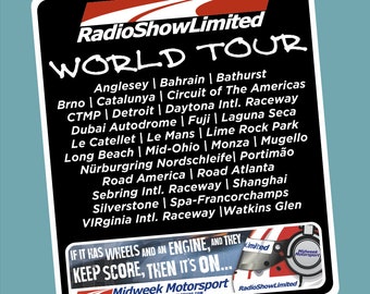 Autocollant RadioShowLtd World Tour