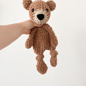 EVER BEAR, Handmade Bear Lovey, Crochet, Bear Stuffed Animal, Panda Bear, Polar Bear, Grizzly Bear, Brown Bear, Black Bear, Bear Nursery image 2