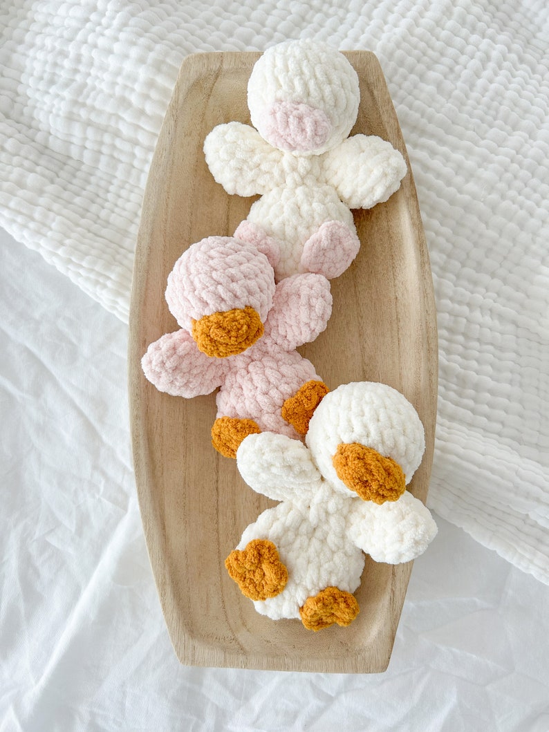 Dizzy Duck, Crochet Duck, Heirloom Duck Stuffed Animal, Toddler Toy, Woodland Nursery Decor image 5