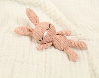 Snuggle Bunny, Baby Stuffed Toy, Toddler Stuffed Toy, Easter Bunny, Easter Toy, Stuffed Bunny, Handmade Crochet Bunny