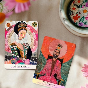 Deck de tarot tons euphoriques, jeu de cartes de tarot, jeu de tarot avec guide, 78 cartes de tarot, jeu de tarot personnalisé