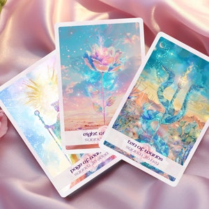 Desert Rose-tarotdeck, tarotdeck, tarotdeck met gids, 78 tarotkaarten, orakelspel