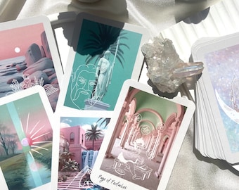White Miracle Tarot Deck: 78 Tarot Cards, Guidebook & Pouch