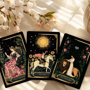 Baraja de Tarot Arcana Luna, Baraja de Tarot, Baraja de Tarot con Guía, Baraja de Tarot de 78 Cartas, Baraja de Tarot Personalizada