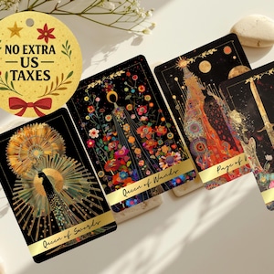 Blossom of Serenity Tarot Deck – Floral 78 Tarot Cards with Guidebook & Pouch, Spiritual Gift