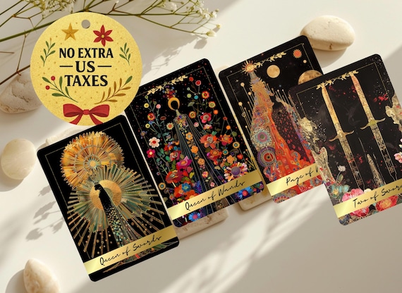 Blossom of Serenity Tarot Deck – Floral 78 Tarot Cards With