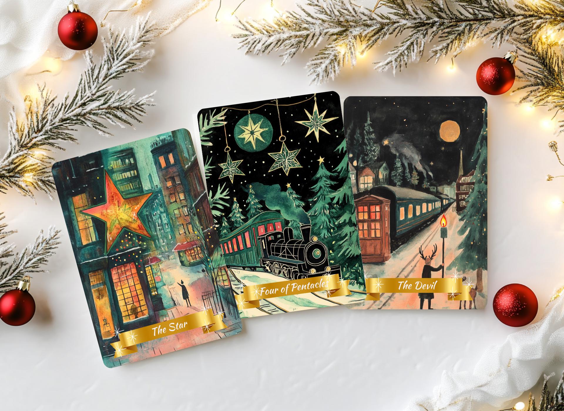 Starry Night Christmas Edition Tarot Deck, Tarot Card Deck, Tarot Deck With Guidebook, 78 Card Tarot Cards, Custom Tarot Deck - Etsy Starry Night Christmas Edition Tarot Deck, Tarot Card Deck, Tarot Deck With Guidebook, 78 Card Tarot Cards, Custom Tarot Deck - Etsy