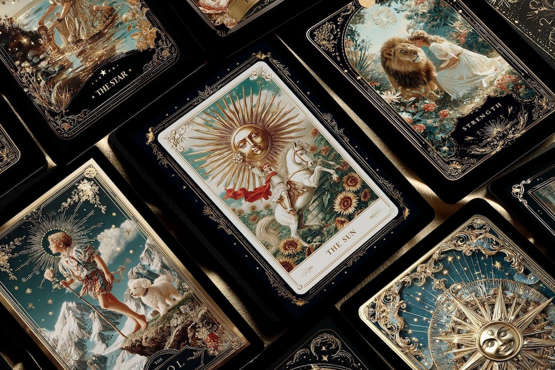 Elegantes 10 Mnzen Tarot Ebenbild
