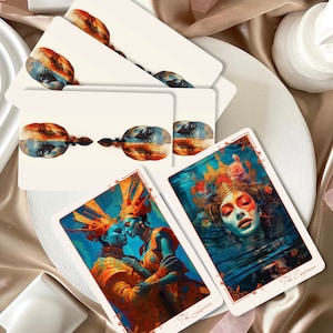 Tarot Card Deck, Tarot Deck with Guidebook, Beginner Tarot Deck, 78 Card Tarot Deck, Anima Riflessa Tarot Deck