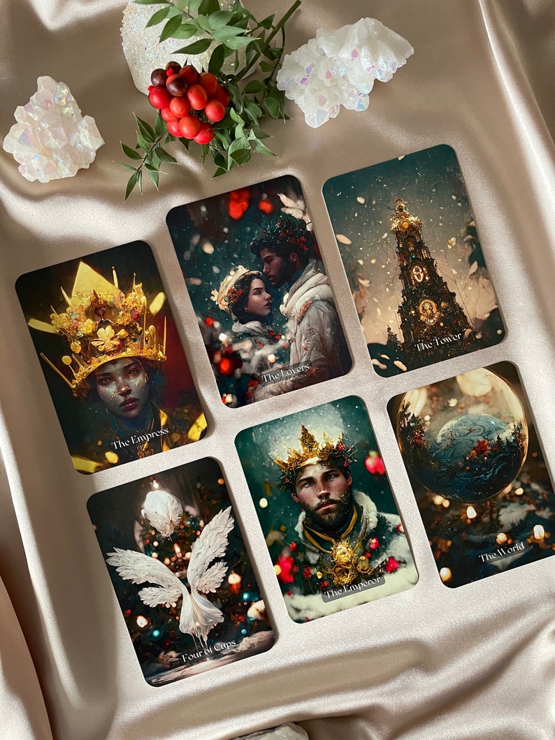 Tarot Card Deck Christmas Tarot Deck Limited Edition 78 - Etsy