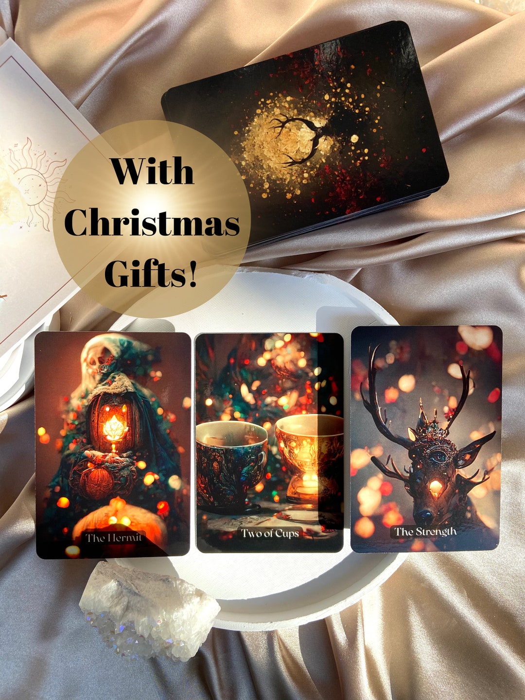 Tarot Card Deck, Christmas Tarot Deck, Limited Edition, 78 Card Tarot