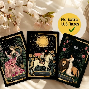 Arcane Moon Tarot Deck – 78 Tarot Cards with Guidebook & Pouch | Dreamy Moon-Themed Design