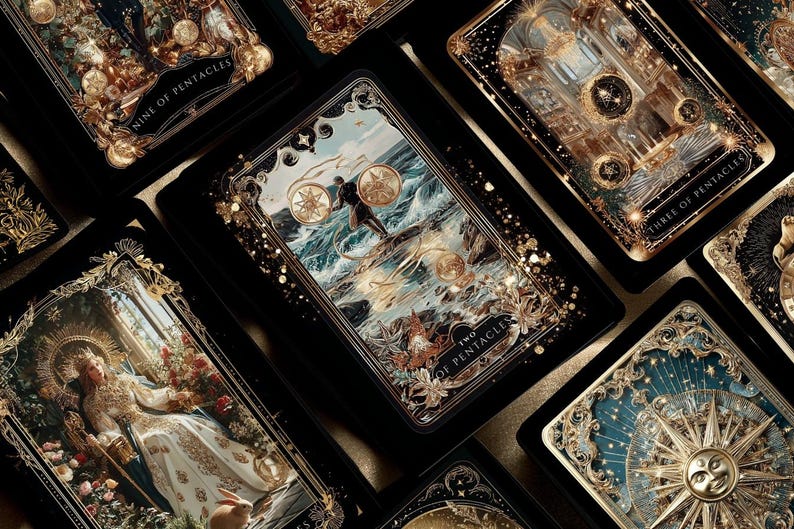Elegantes 10 Mnzen Tarot Ebenbild