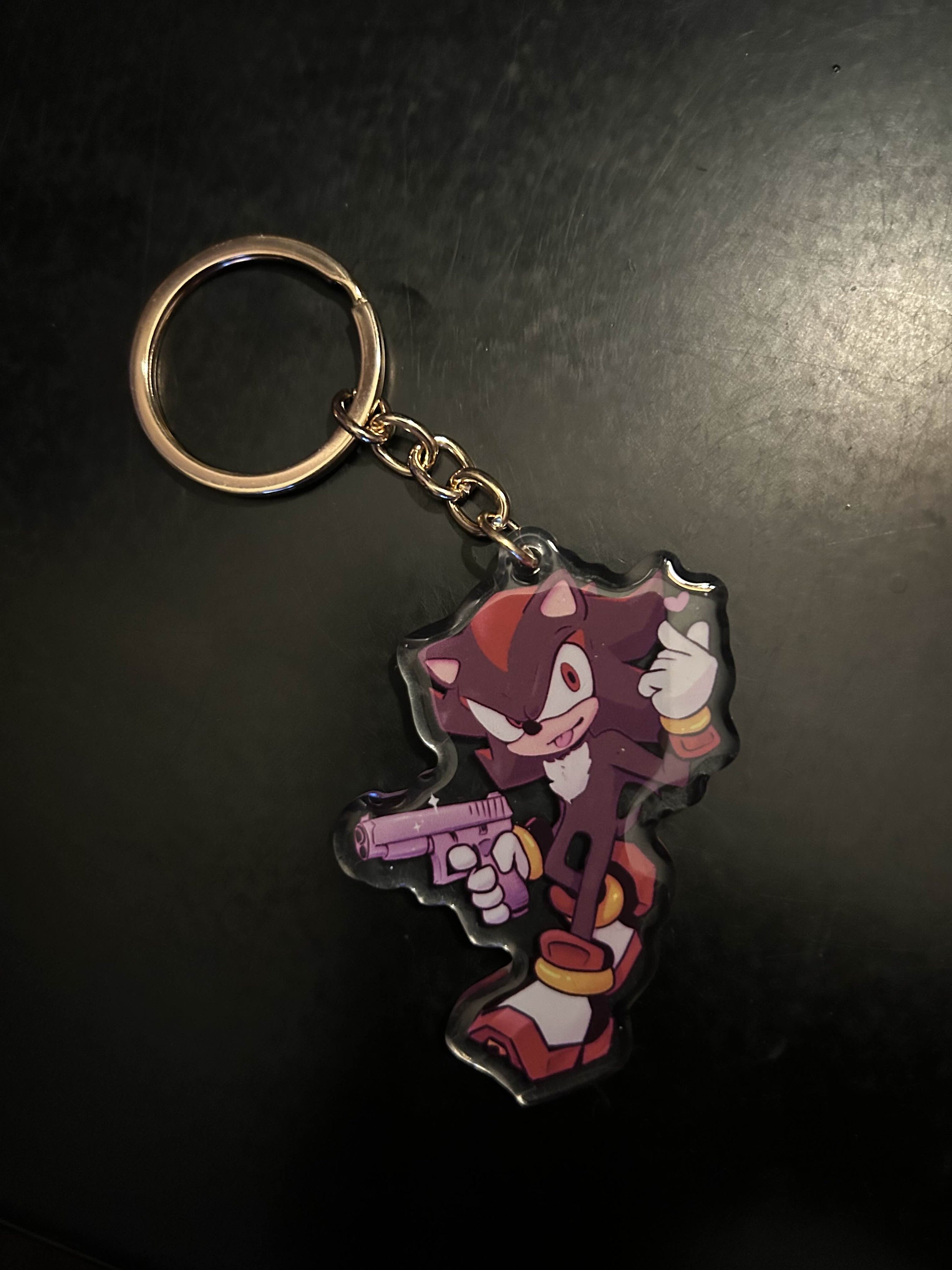 Shadow the Hedgehog Acrylic Keychain - Etsy