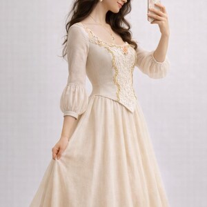 Renaissance Dress Sewing Pattern: Bishop Sleeve Maxi Skirt (A0-A4 & US Letter) (PDF Pattern) image 3