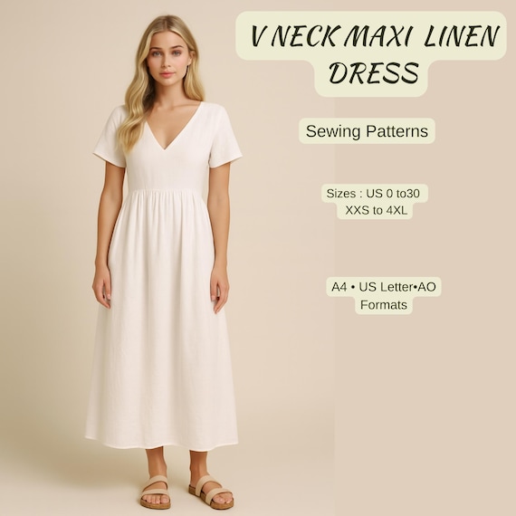 easy flowy dress pattern Sewing Pattern main image 1