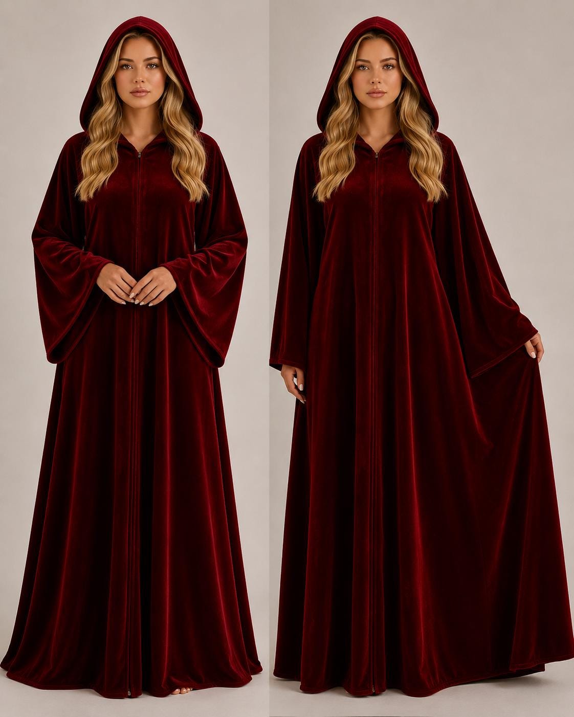 Medieval Cloak Sewing Pattern | Hooded Maxi Cape | Renaissance Fantasy ...