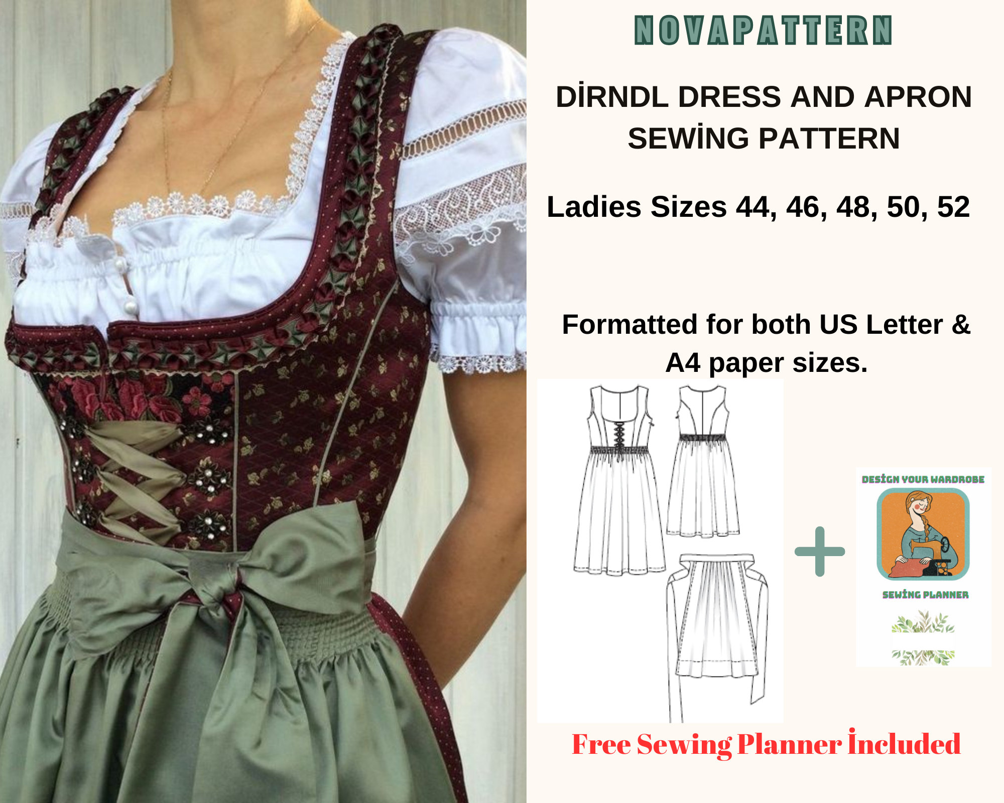 Plus Size Dirndl - Etsy